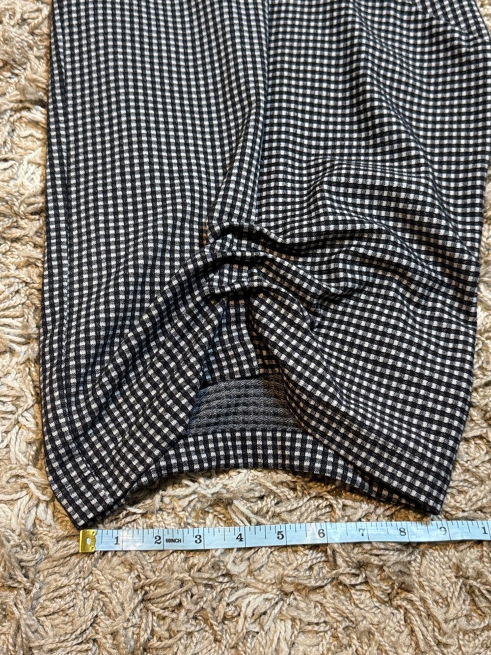 NWT XIAO Black & Gray Gingham Lantern Lagenlook Pants size Medium - Picture 12 of 12